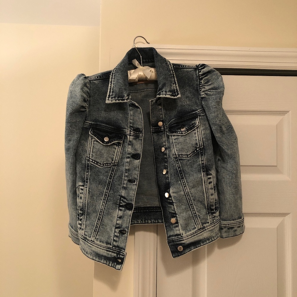 RETROFÊTE ADA CROPPED DENIM JACKET
